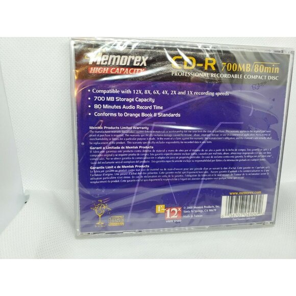 Memorex CD-R High Capacity 700MB 80 Min Professional Recordable Disc - Picture 7 of 7